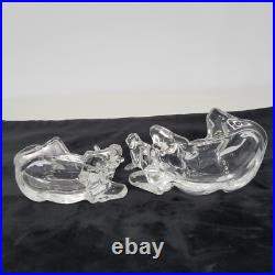 Cristal D'Arques Nativity Scene 24% Lead Crystal 5 pc Figurines Christmas France