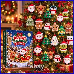 Crochet Advent Calendar 2026 Amigurumi Mini Dolls Xmas Countdown Gift