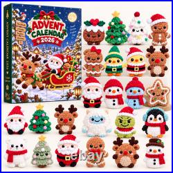 Crochet Advent Calendar 2026 Amigurumi Mini Dolls Xmas Countdown Gift