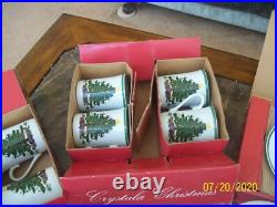 Crystala Christmas Tree with Present Design Dinnerware 18 Piece Grouping