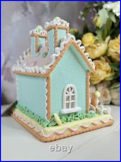 Cupcakes And Cashmere 10 Easter Gingerberry Led House With Duck Family