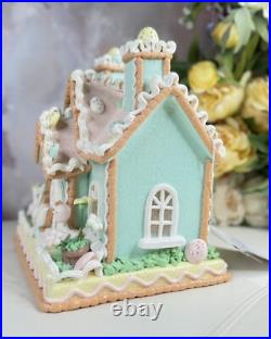 Cupcakes And Cashmere 10 Easter Gingerberry Led House With Duck Family