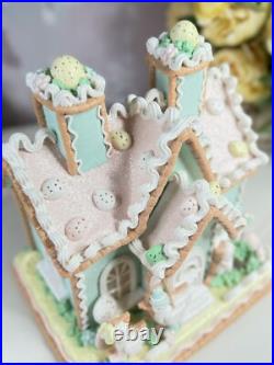 Cupcakes And Cashmere 10 Easter Gingerberry Led House With Duck Family