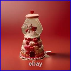 Cupcakes And Cashmere LED Valentine's Glass Gum Ball Candy Teddy Bear'machine
