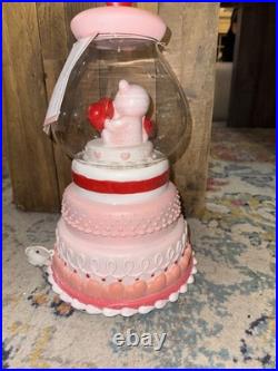 Cupcakes And Cashmere LED Valentine's Glass Gum Ball Candy Teddy Bear'machine