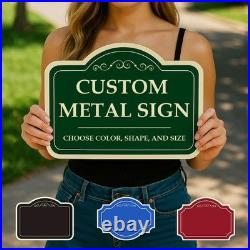 Custom Metal Sign Outdoor Sign Parking Sign Business Sign Property Sign