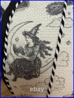 Cynthia Rowley Halloween Pumpkin Pillows Set of 2 Black White Witch NWT 16 Fall