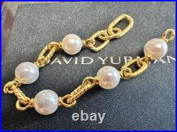 DAVlD/YurmanMadison18K/Gold/Pearl/Cable Bracelet, 23cm Length DAVlD/YurmanMadison18K/Gold/Pearl/Cable Bracelet, 23cm Length