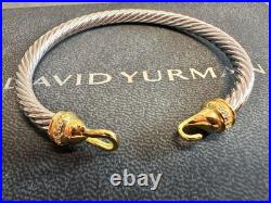 DAVlD/YurmanSilver and Gold twisted cable bracelet