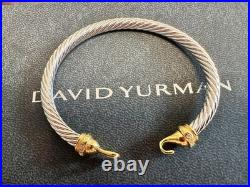 DAVlD/YurmanSilver and Gold twisted cable bracelet