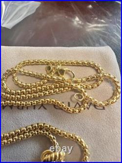 DAVlD YurmanSterling GOLD Diam Emerald Citrine 14mm Chatelaine