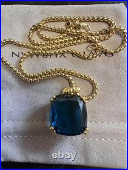 DAVlD YurmanSterling GOLD Diam Emerald Citrine 14mm Chatelaine