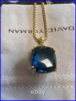 DAVlD YurmanSterling GOLD Diam Emerald Citrine 14mm Chatelaine