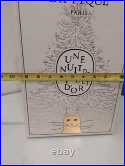 DIPTYQUE Advent Calendar 2025 Limited Edition. EMPTY BOX ONLY. Gold, cat, books