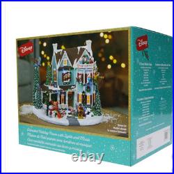 DISNEY Animated Holiday Christmas House Lights & Music + 8 Songs NEW Boxed