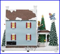 DISNEY Animated Holiday Christmas House Lights & Music + 8 Songs NEW Boxed