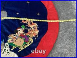 DISNEY MICKEY AND MINNIE CASTLE CHRISTMAS TREE SKIRT 51 Diameter