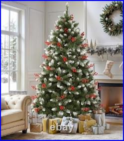 DWVO 6ft Pre-lit Christmas Tree, Pre-Decorated Artificial Christmas Trees for Ho DWVO 6ft Pre-lit Christmas Tree, Pre-Decorated Artificial Christmas Trees for Ho