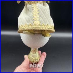 D. Blumchen Germany Seated Angel Christmas Tree Topper Finial 10T RARE