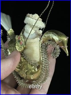 D. Blumchen Victorian Faced Girl on Swan Handmade Amazing