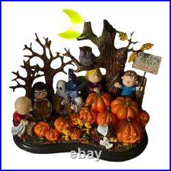 Danbury Mint Welcome Great Pumpkin Peanuts Gang Lighted Halloween, in Box