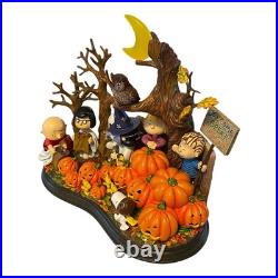 Danbury Mint Welcome Great Pumpkin Peanuts Gang Lighted Halloween, in Box