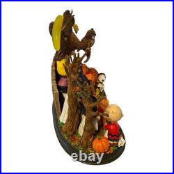 Danbury Mint Welcome Great Pumpkin Peanuts Gang Lighted Halloween, in Box