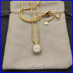 DavldYurman14mm 18KGold/Pave Diamond Pendant Necklace
