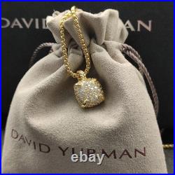 DavldYurman14mm 18KGold/Pave Diamond Pendant Necklace