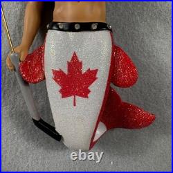 December Diamonds O Canada Hockey Merman Ornament 55-55054 Retired with Box HTF