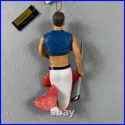 December Diamonds O Canada Hockey Merman Ornament 55-55054 Retired with Box HTF