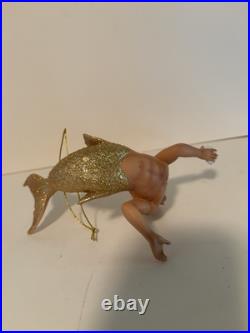 December Diamonds Pearl Diver Merman with Shell & Pearl Christmas Ornament December Diamonds Pearl Diver Merman with Shell & Pearl Christmas Ornament