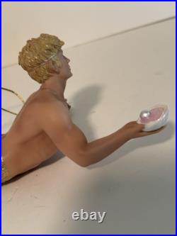 December Diamonds Pearl Diver Merman with Shell & Pearl Christmas Ornament December Diamonds Pearl Diver Merman with Shell & Pearl Christmas Ornament