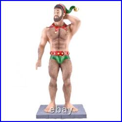 December Diamonds Poke the Bear Santa's Helper Cub Bear Statue