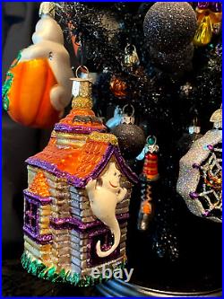 Decorated Halloween Tree/Old World Christmas-Halloween Ornaments/Vintage/Rare Decorated Halloween Tree/Old World Christmas-Halloween Ornaments/Vintage/Rare