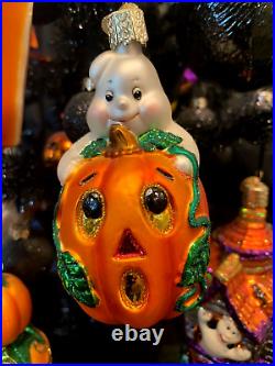 Decorated Halloween Tree/Old World Christmas-Halloween Ornaments/Vintage/Rare Decorated Halloween Tree/Old World Christmas-Halloween Ornaments/Vintage/Rare