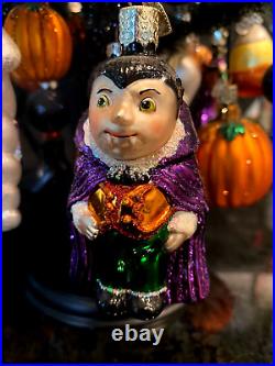 Decorated Halloween Tree/Old World Christmas-Halloween Ornaments/Vintage/Rare Decorated Halloween Tree/Old World Christmas-Halloween Ornaments/Vintage/Rare