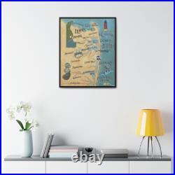 Delaware Beaches Gallery Canvas Wraps, Vertical Frame in 2 colors Delaware Beaches Gallery Canvas Wraps, Vertical Frame in 2 colors