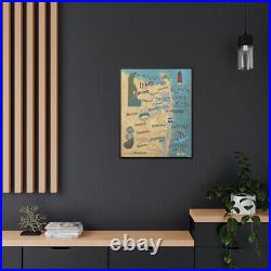 Delaware Beaches Gallery Canvas Wraps, Vertical Frame in 2 colors Delaware Beaches Gallery Canvas Wraps, Vertical Frame in 2 colors