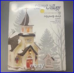 Department 56 Snow Village Holy Family Church Building 2 Piece Set 4044857
