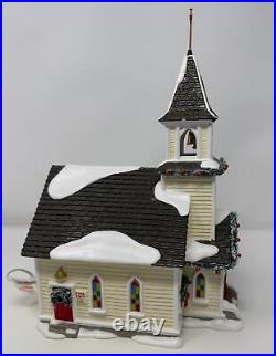 Dept 56 Snow Village Holy Family Church 2 Piece Set 4044857 Christmas Decor