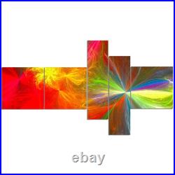 Designart Colorful Christmas Spectacular Show Abstract 60 in. Wide x 32 in. H