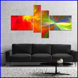 Designart Colorful Christmas Spectacular Show Abstract 60 in. Wide x 32 in. H