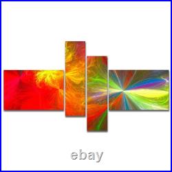 Designart Colorful Christmas Spectacular Show Abstract 60 in. Wide x 32 in. H