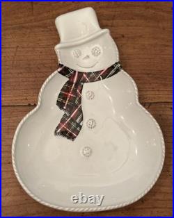 Discontinued & Rare Juliska Berry & Thread Set of 4 Christmas Party Plates