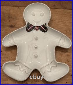 Discontinued & Rare Juliska Berry & Thread Set of 4 Christmas Party Plates