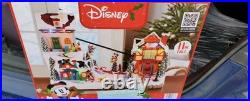 Disney 11in. Musical Ski Village Holiday Display with Lights, Music & Animation