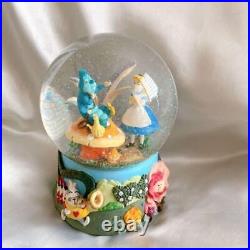 Disney Alice in Wonderland Limited Snow Globe Display Enesco Music Box