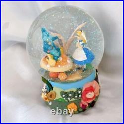Disney Alice in Wonderland Limited Snow Globe Display Enesco Music Box
