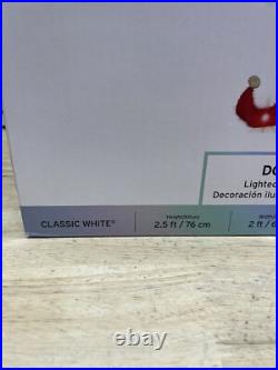 Disney Gemmy Christmas 2.5 ft LED Donald Duck Elf Tinsel Yard Sculpture NEW